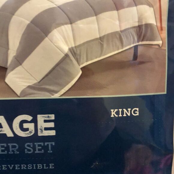 Vintage comforter set king size super soft reversible - Picture 3 of 6